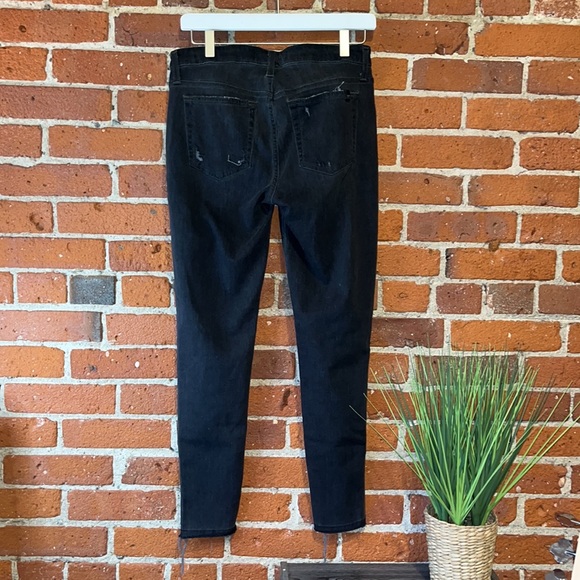 Joe’s Jeans Distressed Stretch Skinny Black, Size 29 - Picture 8 of 10